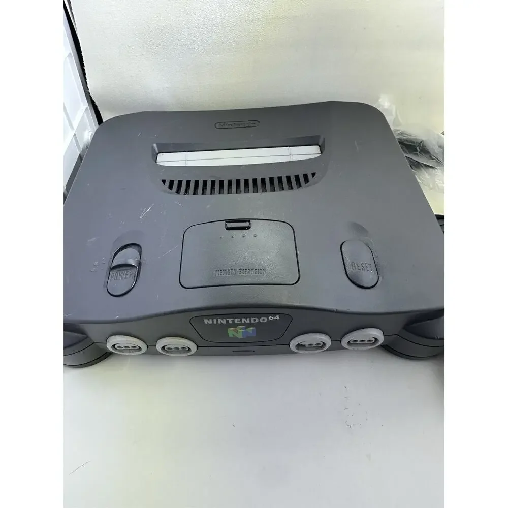 Nintendo 64 N64 Video Game Console w/ Power Supply AV Cable & Jumper Pak Tested